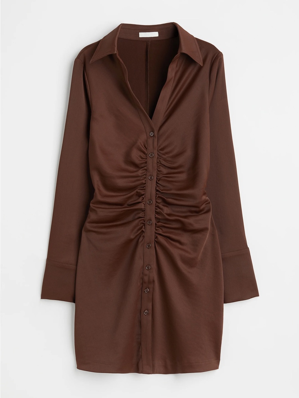 H&M Ruched Front Shirt Dress size S
